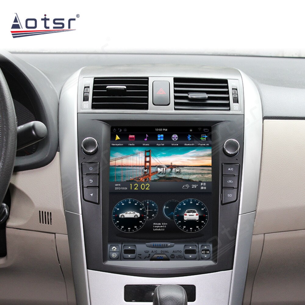 Android 9 For Toyota Corolla 2007-2013 Tesla Car Radio GPS Navigation Multimedia Player Autoradio Stereo Head Unit Screen-Aotsr official website