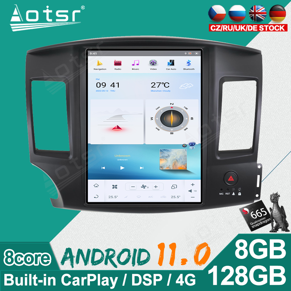 Android Car Radio For Mitsubishi Lancer 2010-2015 Car Multimedia Player GPS Navigation Tesla Screen Video Player