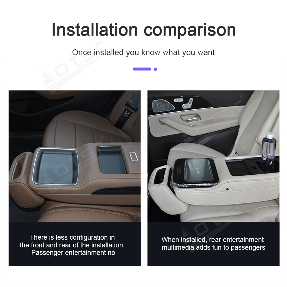 7 Inch Rear Saddle Touch Screen For Mercedes-Benz  Touch Board Screen Original Accessories Headunit 8 core 