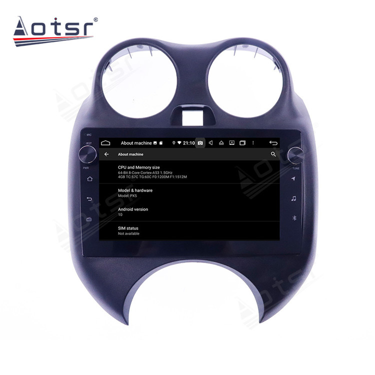 128G Android 10.0 For Nissan Macth 2010-2015 Auto Stereo Audio Car Radio DVD Multimedia Player GPS Navigation Head Unit-Aotsr official website