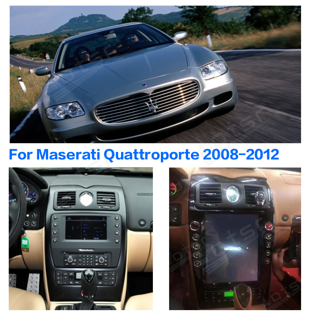 Car Screen Digital Cluster For Maserati Quattroporte 2004 - 2012 LCD Carplay Dashboard Instrument Virtual Panel GPS Navigation Multimedia Player Headunit