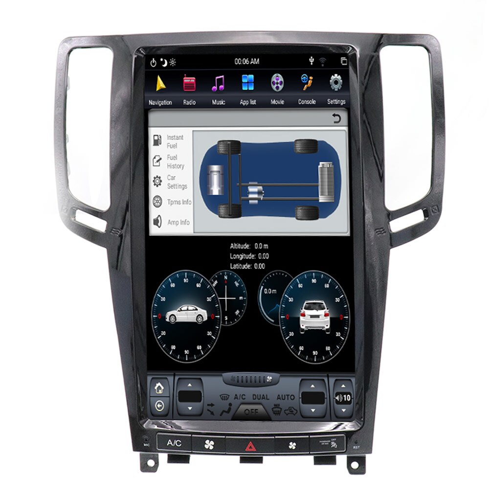 [PX6 Six-Core] Tesla styel Android 9.0 Car DVD player GPS Navigation For Infiniti G37/G25/G35 2007-2013 Car Auto radio Coche Multimedia player-Aotsr official website
