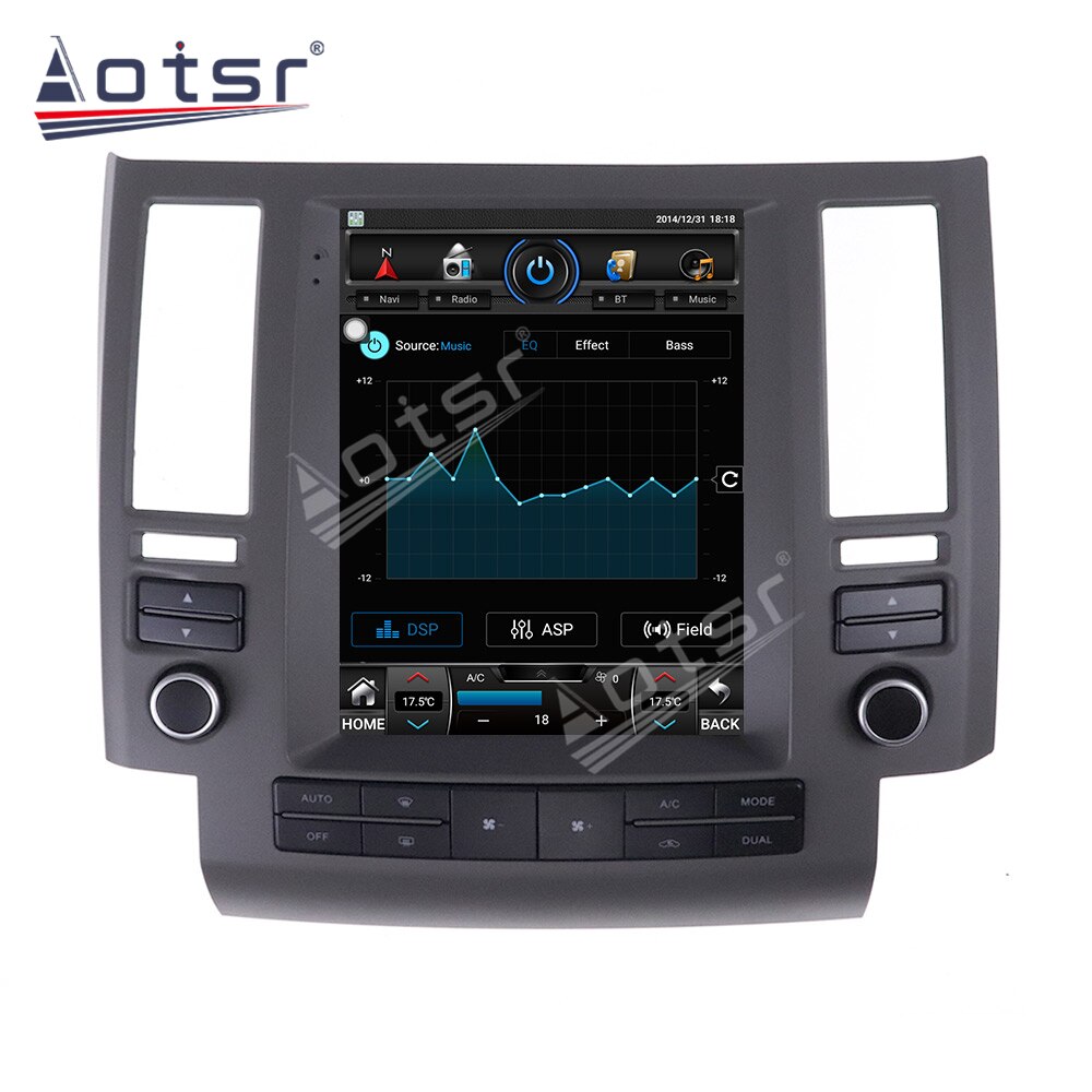 For Infiniti FX35 FX45 2003 - 2006 Car Radio Multimedia PlayerGPS Navigation Android 64G Vertical Screen  Tesla Style Head Unit-Aotsr official website