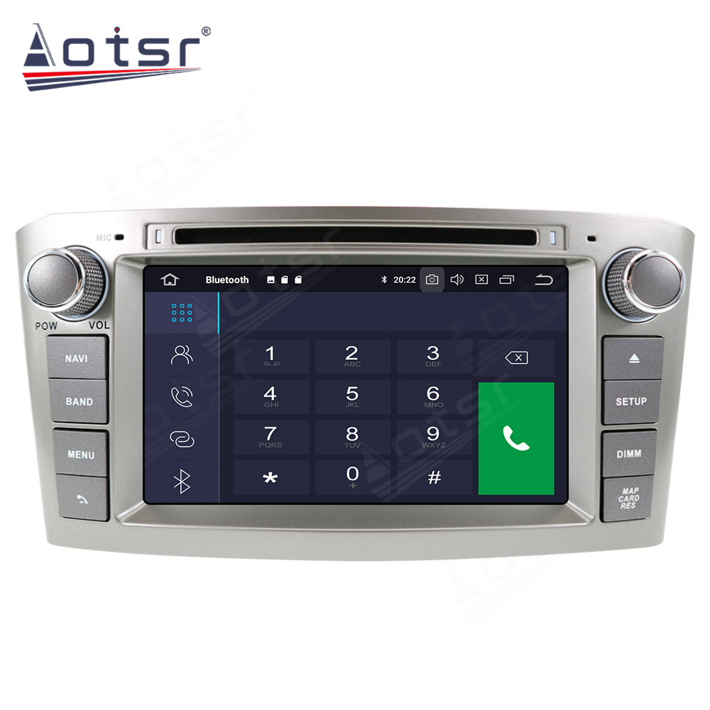 6+128GB Android Auto DSP Carplay For Toyota Avensis 2002 2003 2004 2005 2006 2007 2008 Multimedia Car Radio Player GPS Navigation Stereo Head Unit-Aotsr official website