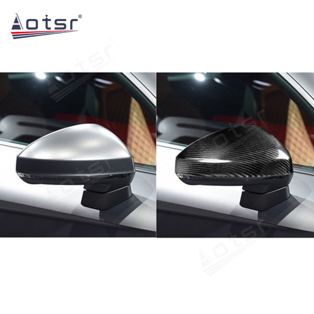 For Audi TT 2015+ R8 2016+ Carbon fiber rearview mirror shell decorative stickers car modification accessories-Aotsr official website