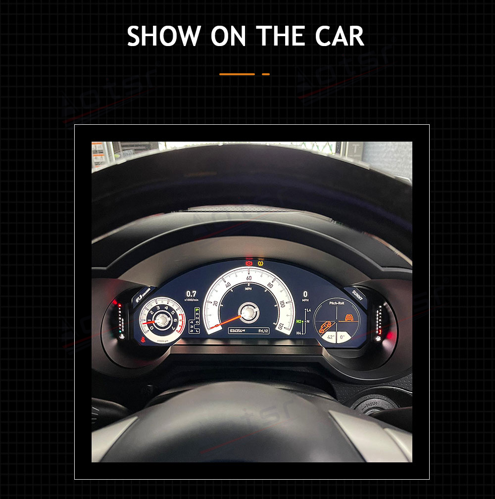 Car Screen Original Digital Cluster For Toyota FJ Cruiser 2007-2019 Virtual Instrument LCD Carplay Dashboard Panel Headunit GPS