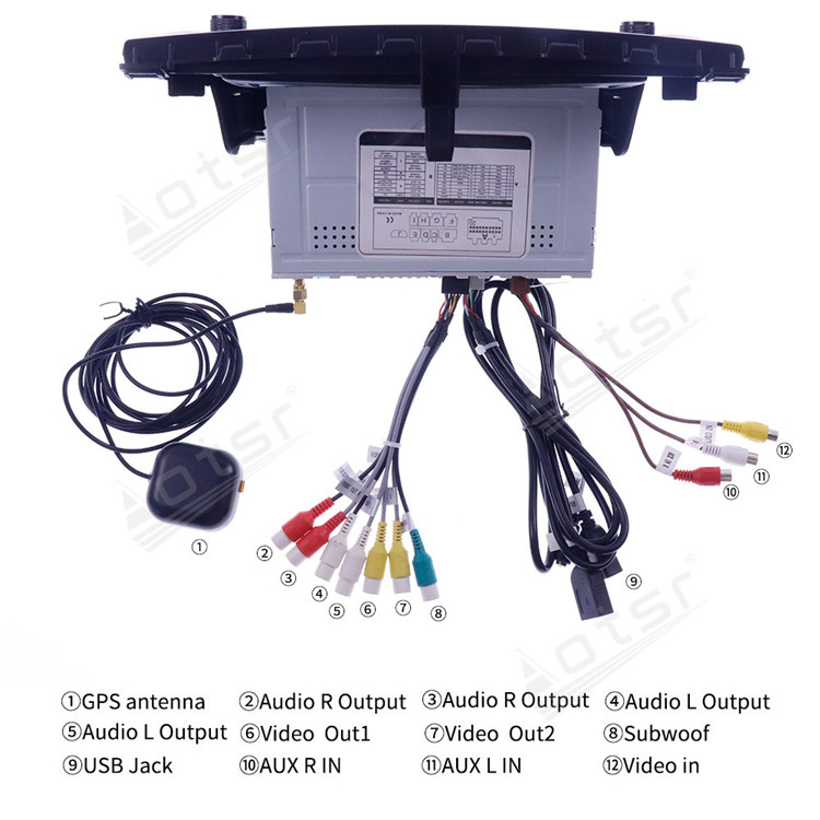 128G Android 10.0 For KL-1121 For Mazda 6 2008-2012 Auto Stereo Audio Car Radio DVD Multimedia Player GPS Navigation Head Unit