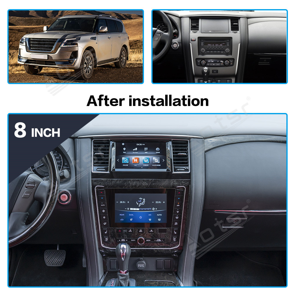 Double Screen Android 11 Auto Tesla Car Radio For NISSAN PATROL Y62 2010+ Multimedia Player GPS Navigation Headunit Aircon Board-Aotsr official website