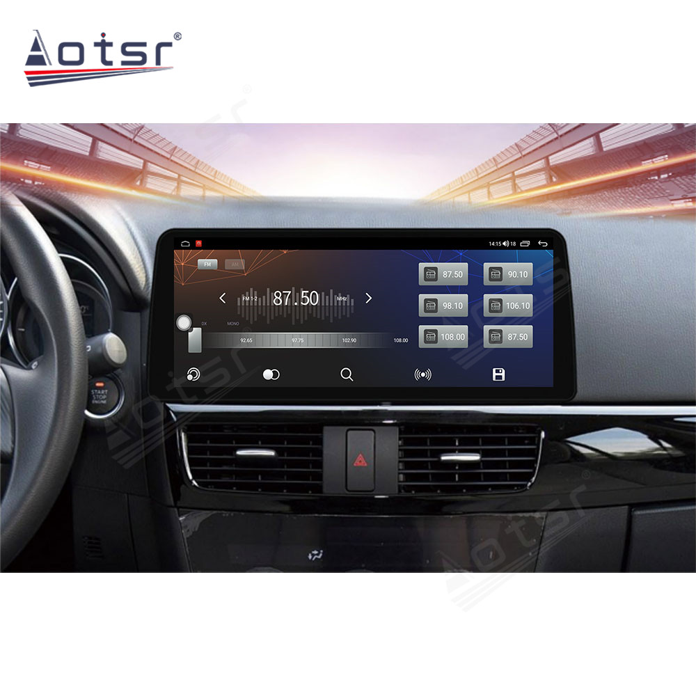 Android 10.0 multimedia player with GPS navigation stereo main unit DSP  6GB + 128GB suitable for Mazda cx-5 13-16 12.3