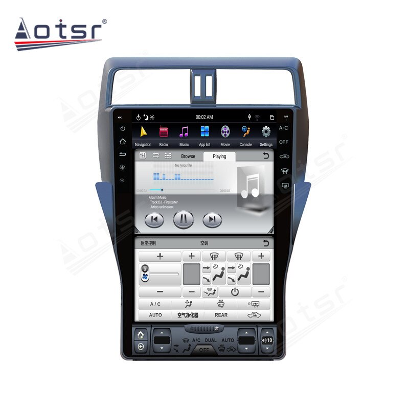 Car GPS Navigation For Toyota Land Cruiser Prado 150 2018 - 2020 Tesla Screen Android Radio Multimedia DVD Video Player Audio-Aotsr official website