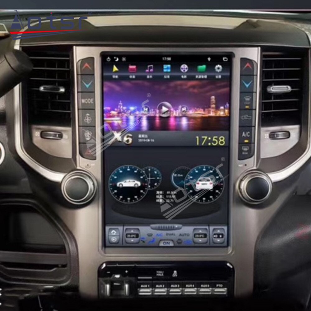 Android 9.0 128GB Tesla Vertical Screen Car Radio GPS For Dodge RAM 2018-2020 Wireless Carplay DSP WIFI headunit stereo-Aotsr official website
