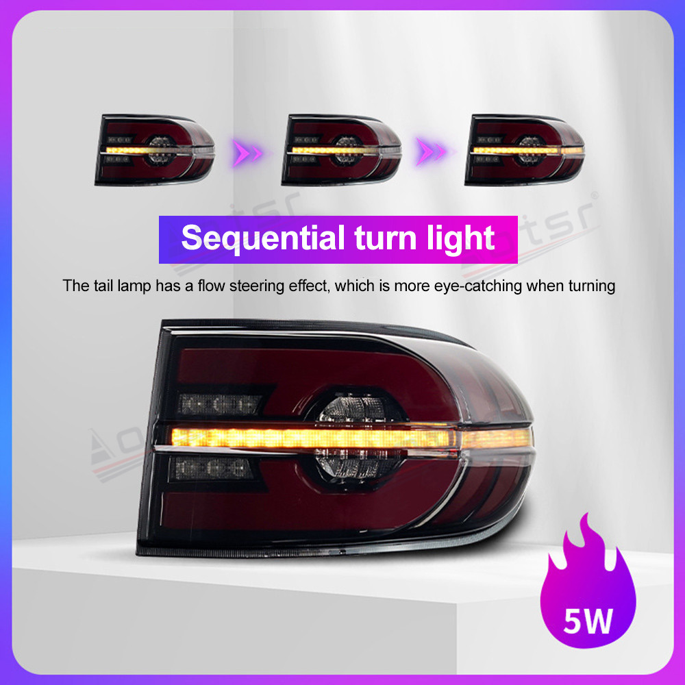 2PCs Car LED Light Tail Lamps Assembly For Toyota FJ Cruiser 2007-2020