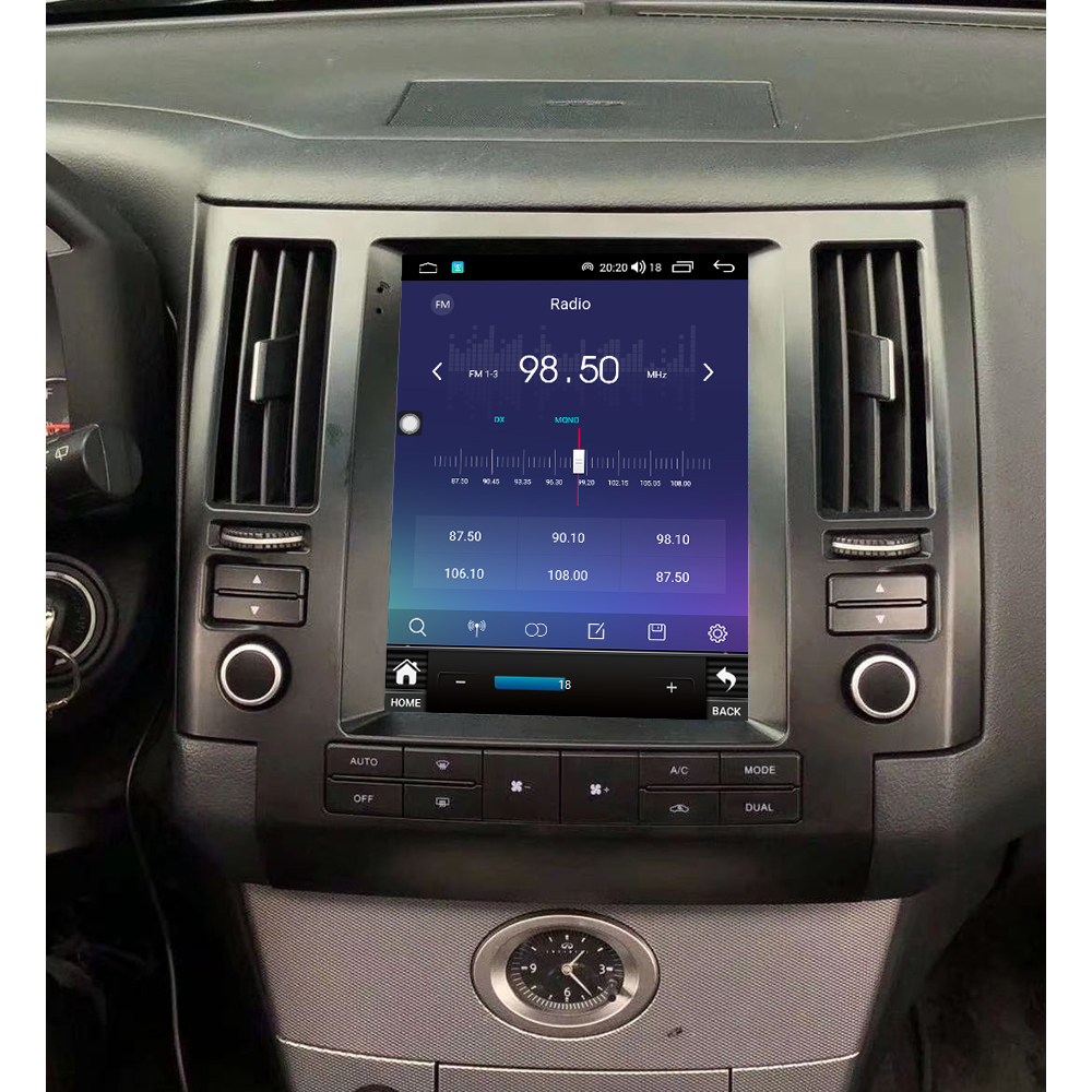 Android 11 128G Tesla Style GPS Navigation For Infiniti FX35 FX45 FX25 FX37 2003 2004 - 2006 Auto Radio Stereo Multimedia Player
