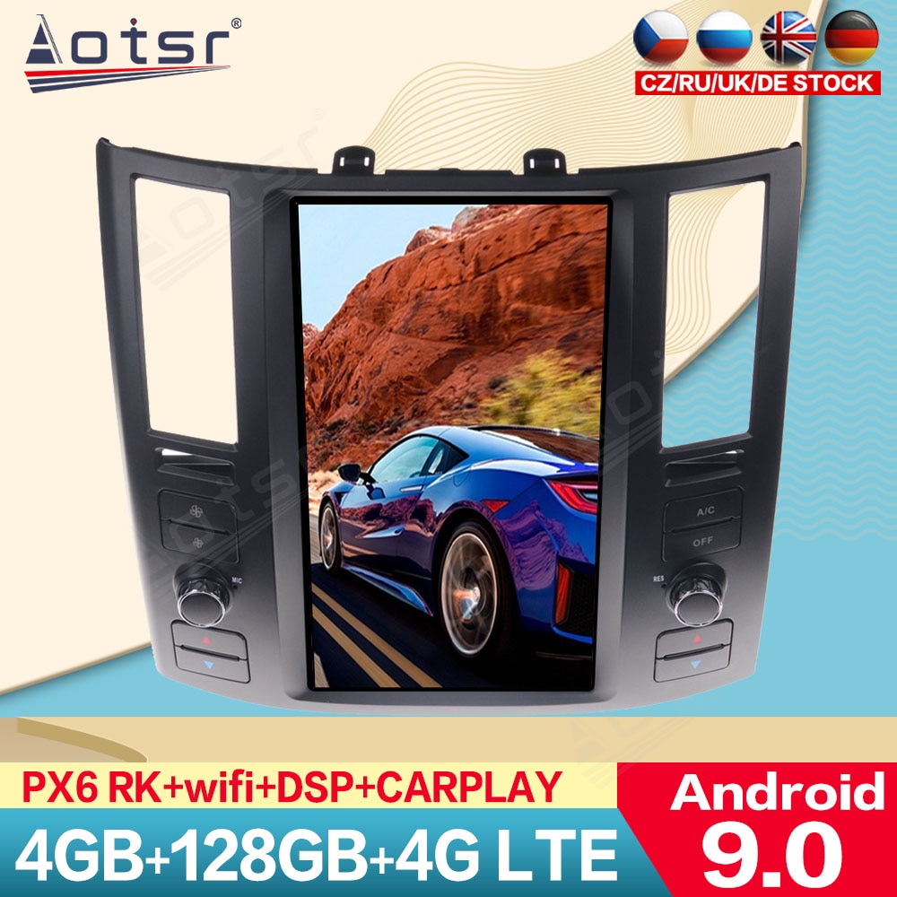 For Infiniti FX35 FX45 2004 - 2008 Tesla Vertical Screen Android PX6 Car GPS Navigation Radio Multimedia Player Auto Stereo 2K-Aotsr official website
