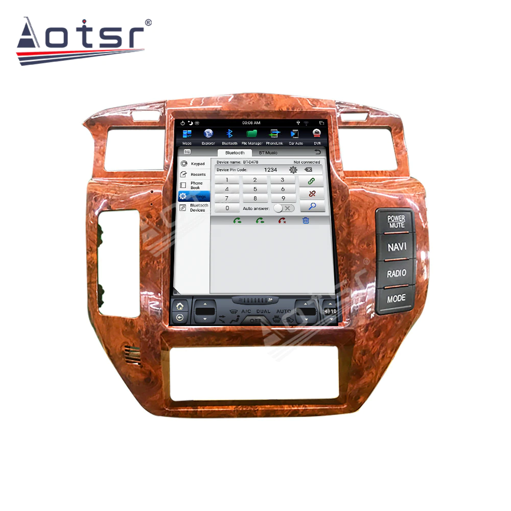 13.6 Inch Tesla Style Android 9 4G 64GB Screen Car Radio GPS Navigation For NISSAN PATROL 5 Y61 Head Unit Multimedia Player PX6-Aotsr official website