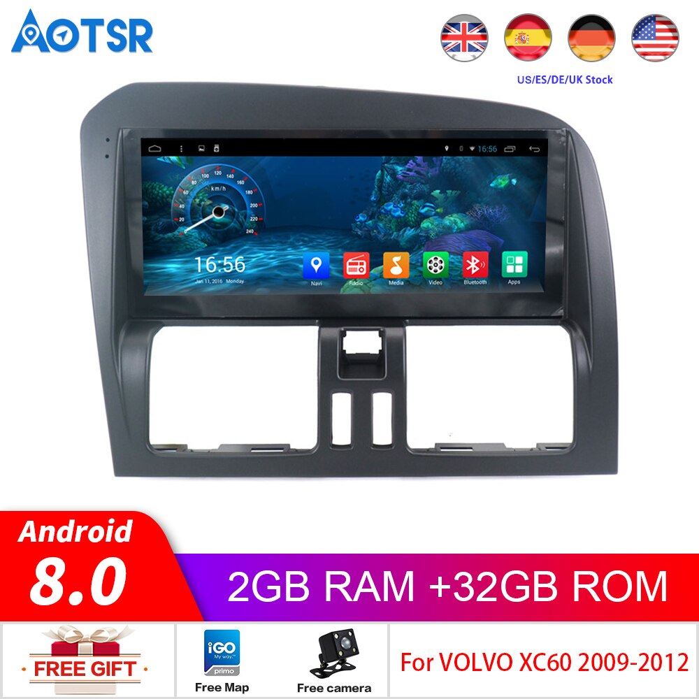 Android 9.0 32G Car dvd player Navigation For Volvo XC60 Left Steering Wheel 2009 2010 2011 2012 radio Stereo Multimedia headuni