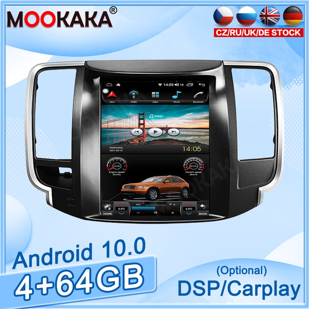 Android10.0 For Nissan Duke 2008+ Car DVD GPS Navigation Auto Radio Stereo Video Multimedia Player Carplay HeadUnit Tesla