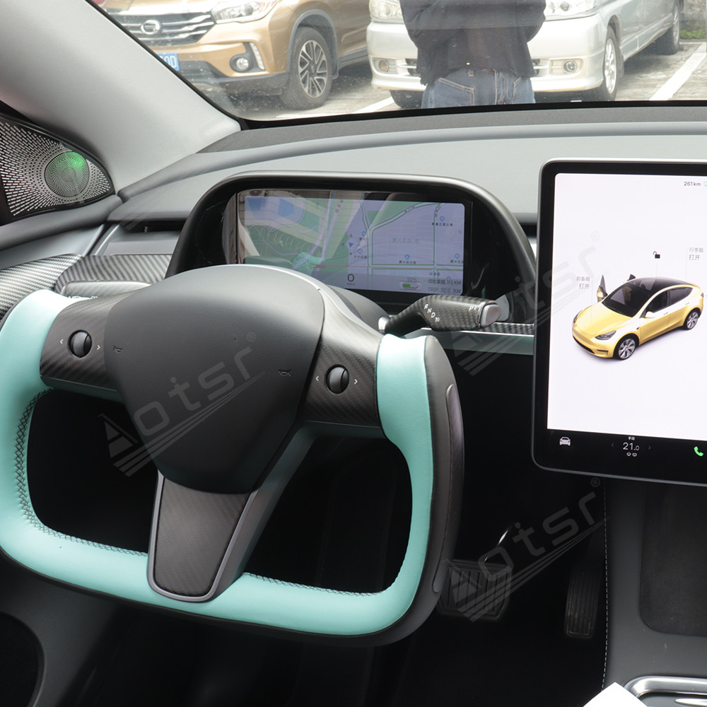 Car Screen Digital Cluster For Tesla Model 3 Model Y LCD Dashboard Android Car Virtual Instrument Dashboard Display GPS Navigation