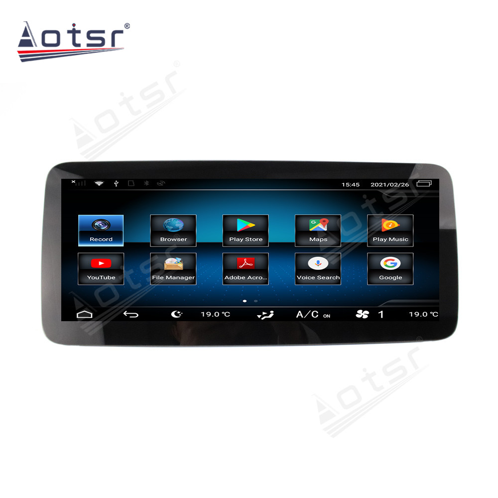 Android 10.0 multimedia player with GPS navigation stereo main unit DSP  8GB + 128GB suitable for Benz SLK
