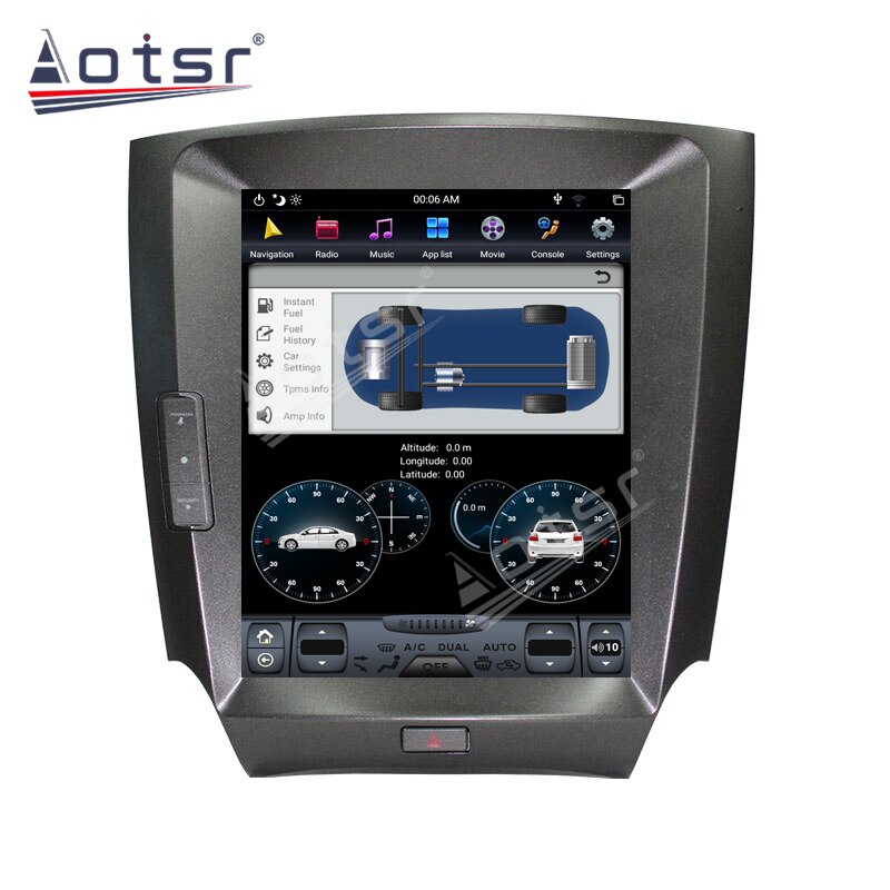 For Lexus IS IS300  IS200 IS250 IS350 Android Car Multimedia Tesla Screen Audio GPS Navigation Radio DVD Player Stereo Head Unit-Aotsr official website