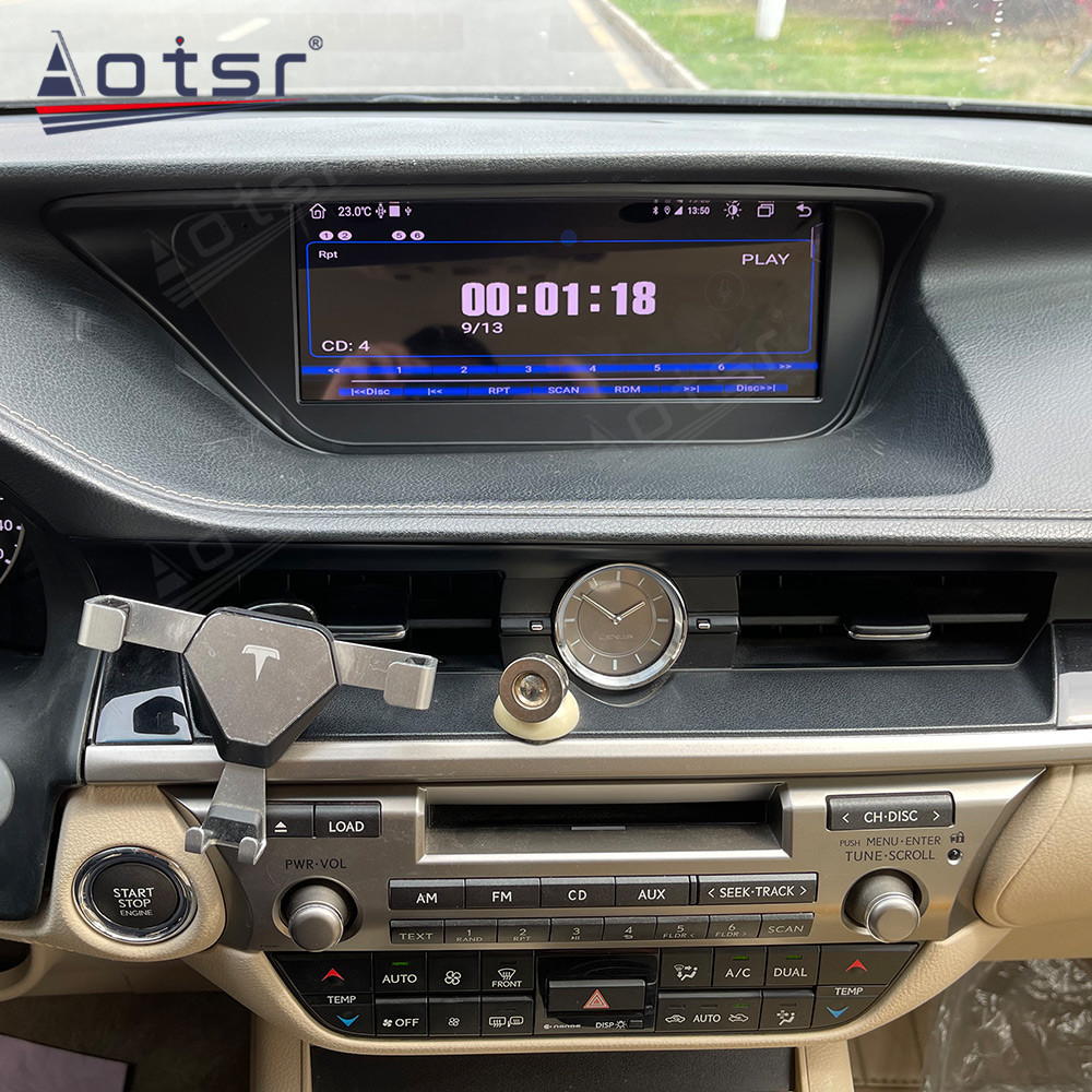 Android 10.0 multimedia player with GPS navigation stereo main unit DSP  suitable for Lexus ES 13-14