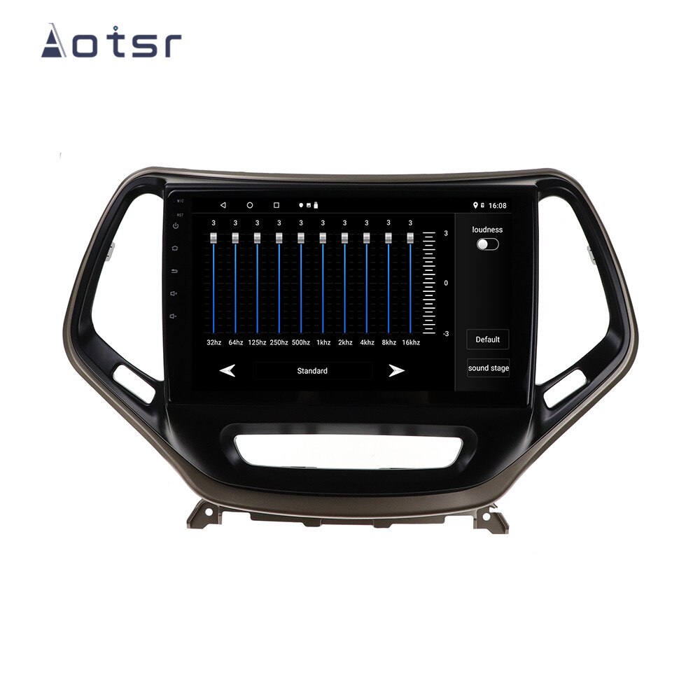 128G Touch Screen For Jeep Cherokee 2015 - 2019 Android 10 Car GPS Navigation Multimedia Recorder DVD Video Player Carplay Unit-Aotsr official website