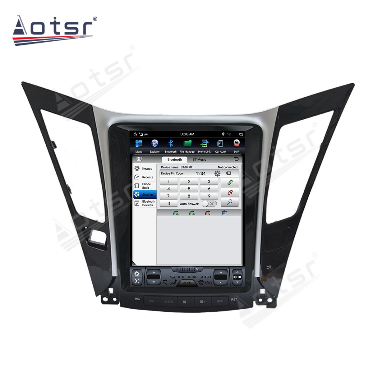 Android 9.0 128G PX6 Tesla Styel Screen For Hyundai Sonata 8 2012 - 2014 Auto Radio Stereo Car Multimedia Player GPS Navigation-Aotsr official website
