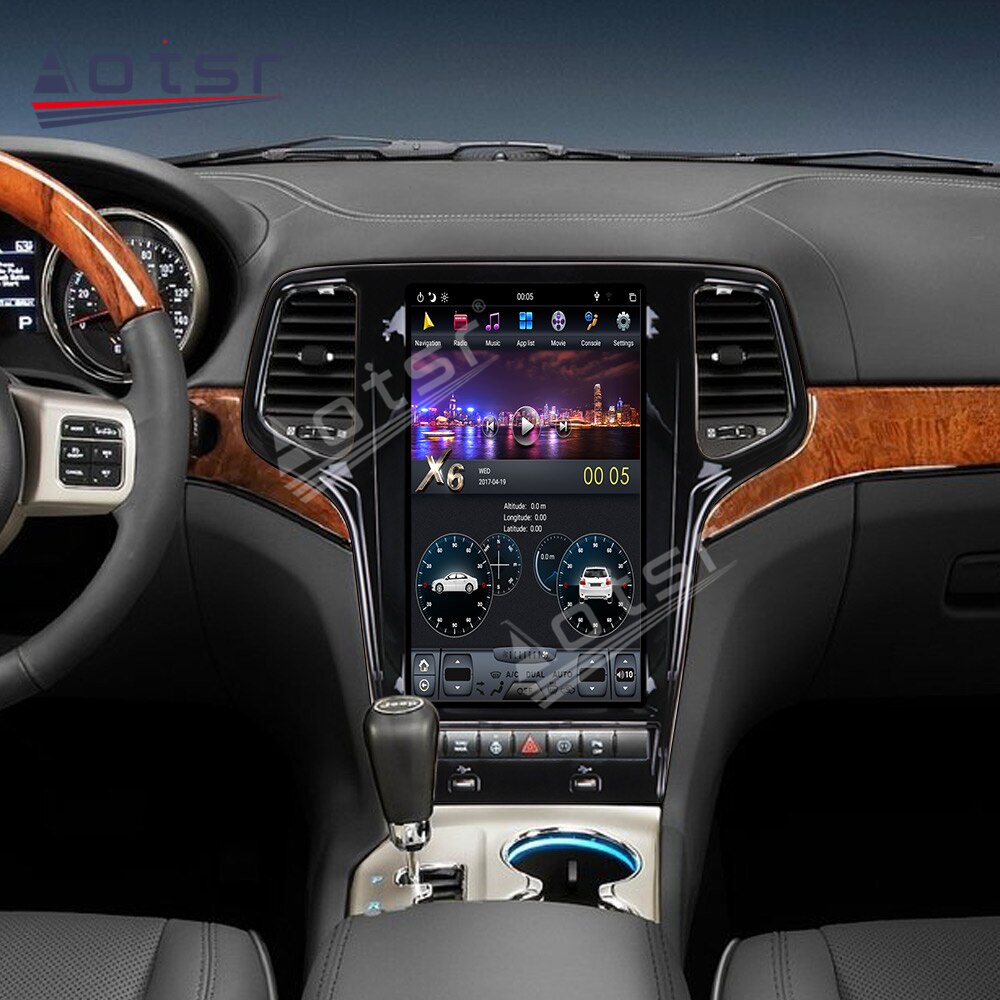 PX6 Bluetooth 5.0 Tesla Styel For Jeep Grand Cheroke WK2 2010 - 2019 Android Auto Radio Stereo Car Multimedia Player DVD GPS Navigation-Aotsr official website