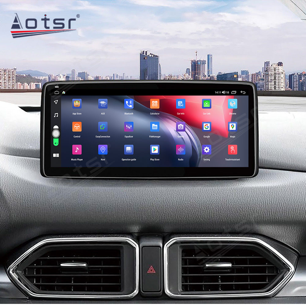 Android 10.0 multimedia player with GPS navigation stereo main unit DSP  6GB + 128GB suitable for Mazda cx-5 2017+