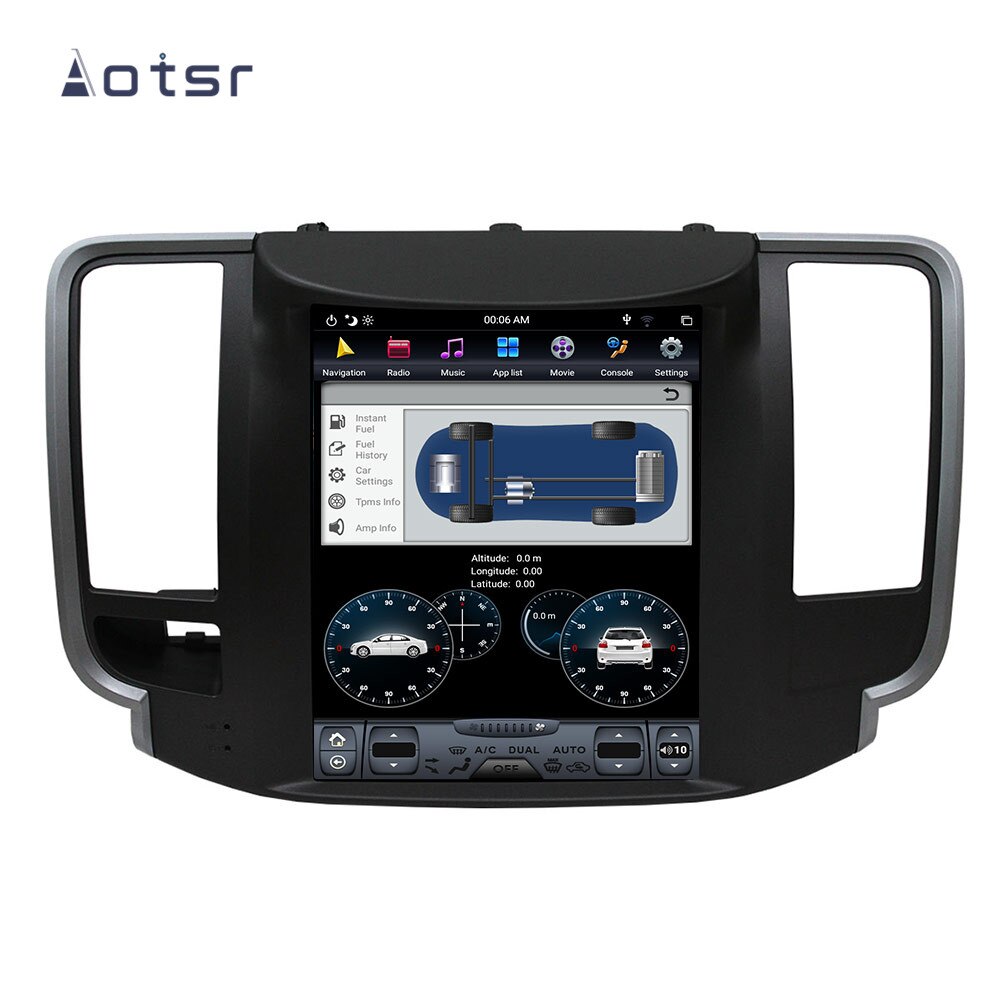Tesla style Android 8.1 GPS Navigation Car DVD Player For Nissan Teana 2008-2012 Car Auto radio stereo multimedia player 4+64GB-Aotsr official website