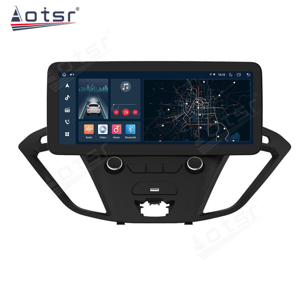 12.3 Inch Android 11 Auto For Ford Transit 2017-2019 Tourneo 2016-2020 Car Multimedia Player GPS Navigation Auto Radio Stereo Head Unit 