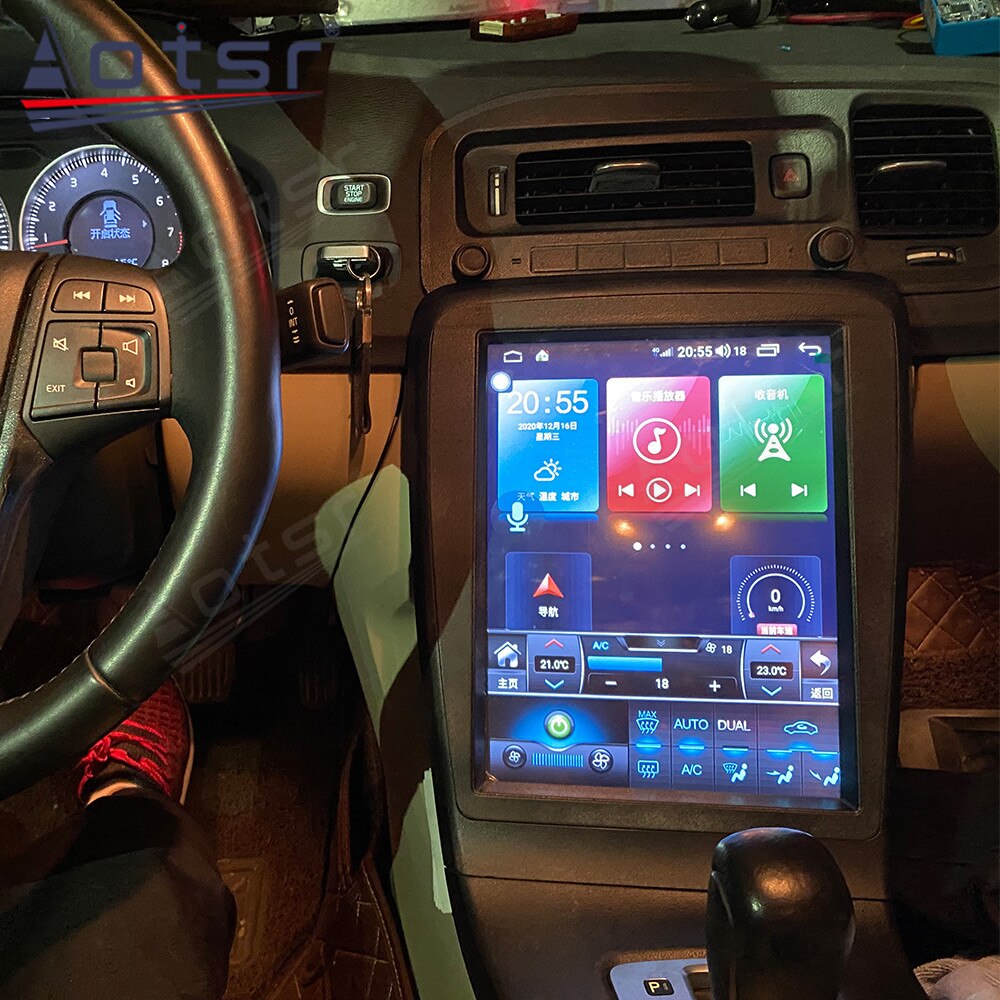 Tesla Style Screen Android 11.0 For Volvo S60 V60 2011 - 2018 Car Multimedia Player Auto Radio GPS Navigation Radio Audio Stereo-Aotsr official website