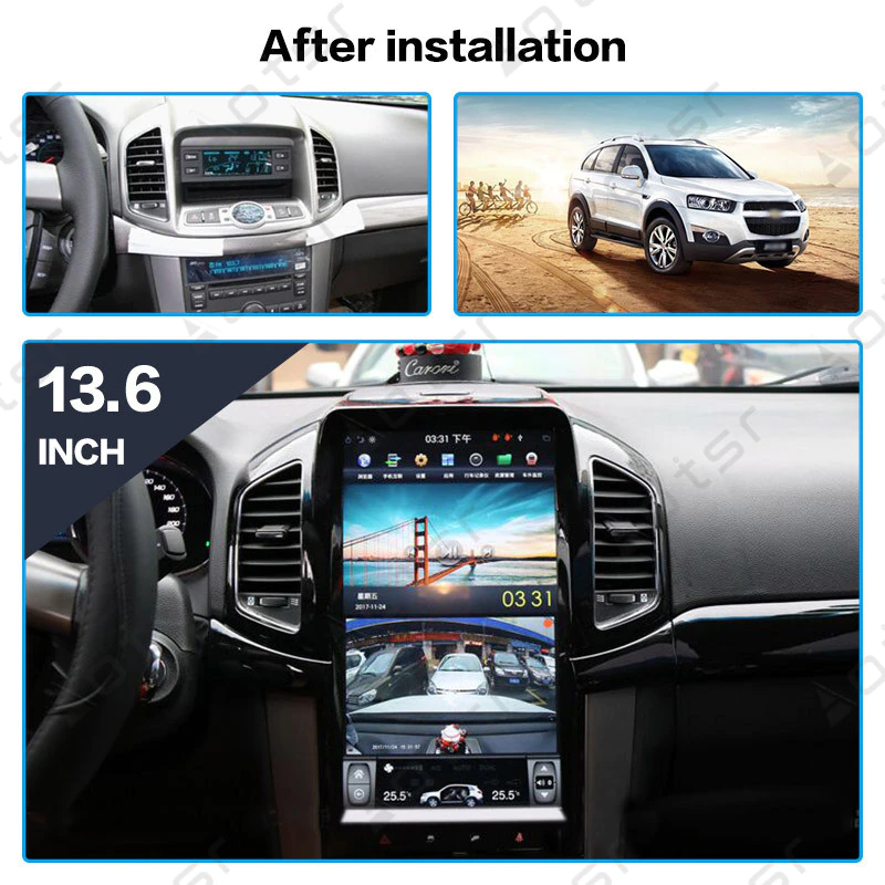 Tesla Screen Android 9 PX6 For Chevrolet Captiva 2012-2017 Car Radio GPS Navigation Multimedia Stereo Player No dvd DSP CARPLAY
