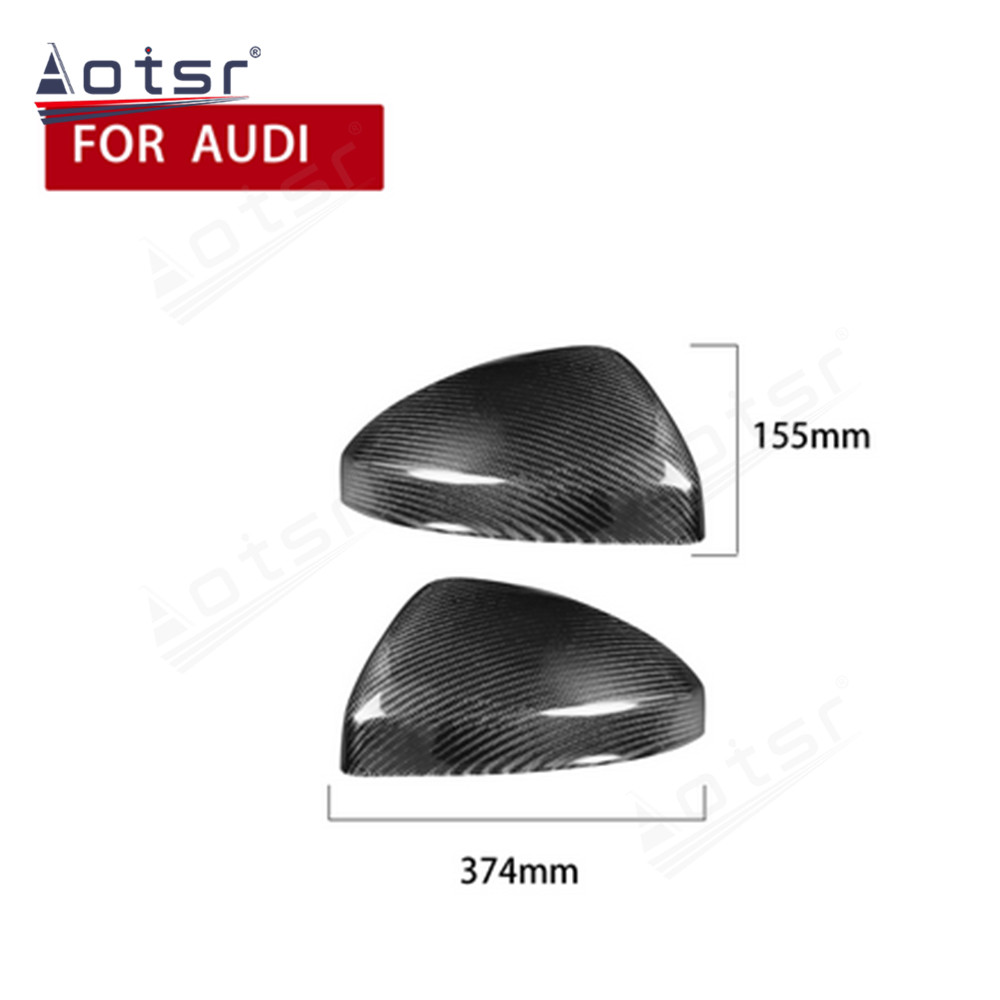 For Audi TT 2015+ R8 2016+ Carbon fiber rearview mirror shell decorative stickers car modification accessories