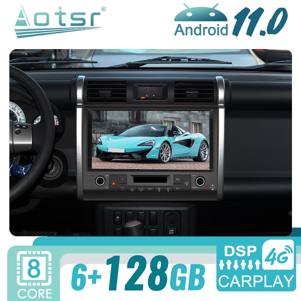 13.3" Android Car Radio For Toyota FJ Cruiser 2007-2020 Autoradio Stereo Receiver Multimedia Player GPS Navigation Head Unit