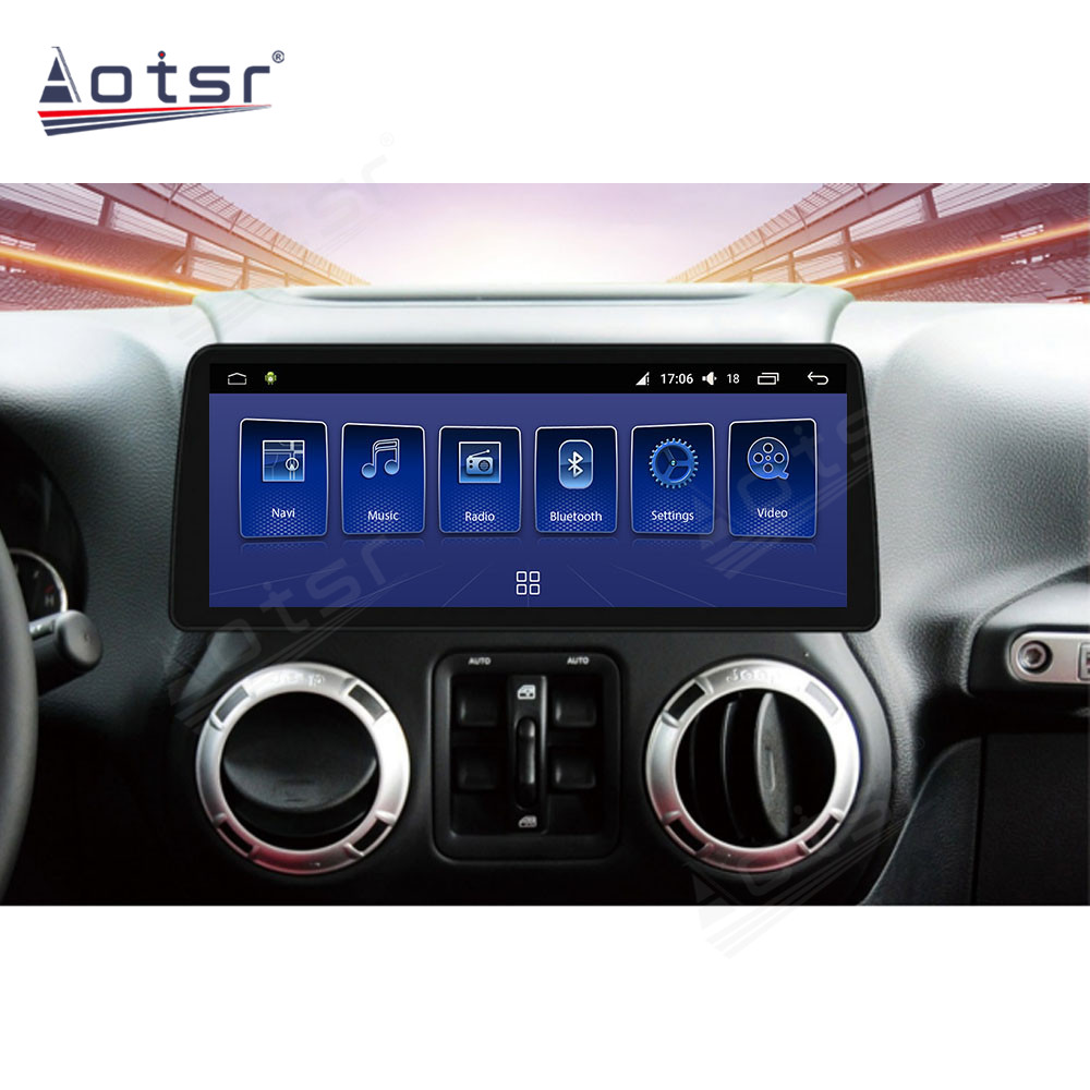 Android 10.0 multimedia player with GPS navigation stereo main unit DSP  6GB + 128GB suitable for Jeep Wrangler 11-17-Aotsr official website