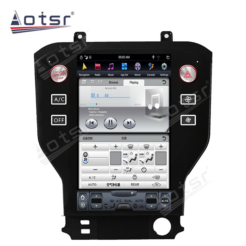 128GB Tesla Big Screen Multimedia For Ford Mustang Car GPS Navigaiton 2015 - 2019 Radio Tape Recorder DVD Video Player Stereo 2K-Aotsr official website