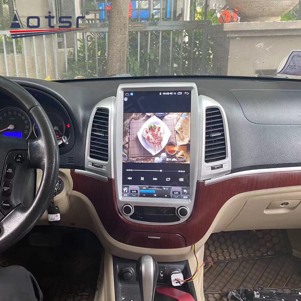 Car Radio Android For Hyundai Santa Fe 2006 2007 2008 - 2012 GPS Navigation Multimedia Tesla Touch Screen 128GB Stereo Carplay-Aotsr official website