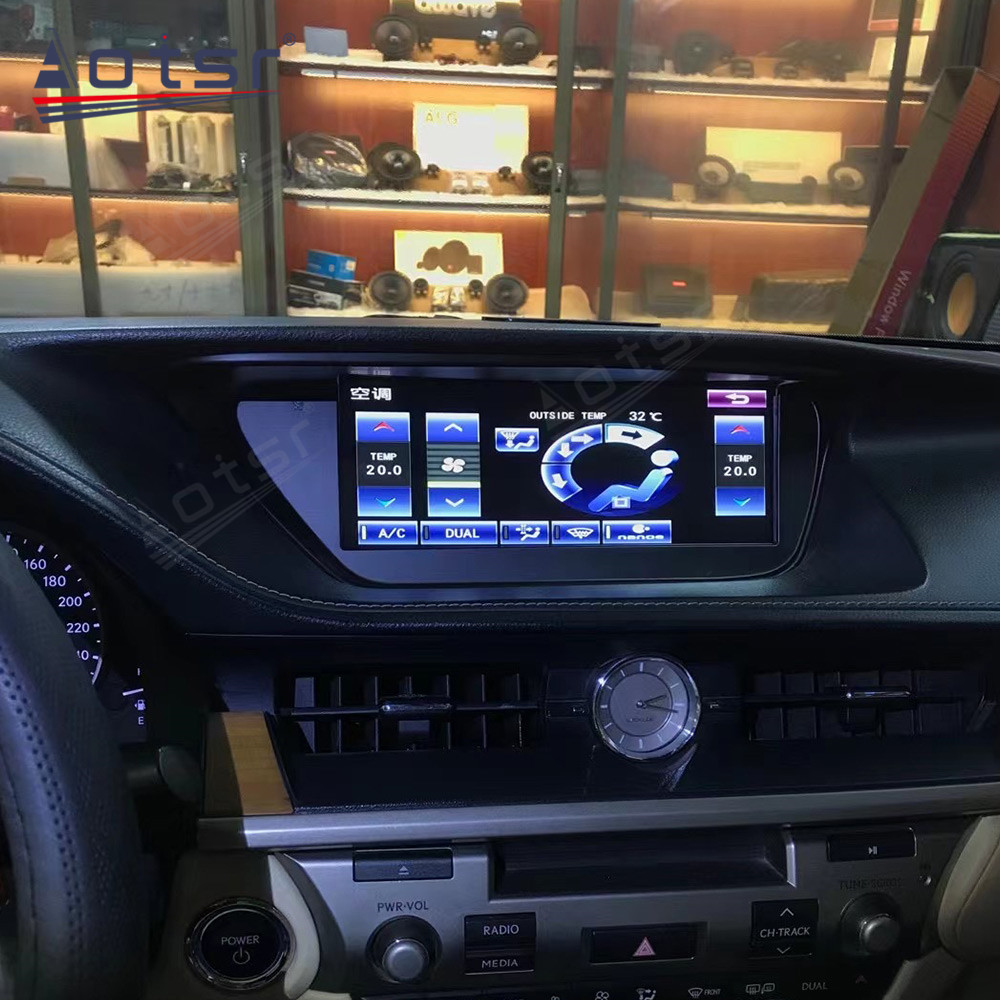 Android 10.0 multimedia player with GPS navigation stereo main unit DSP  suitable for Lexus ES 13-18