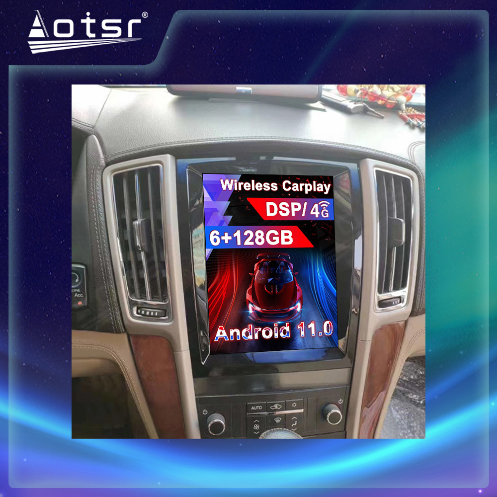 Android 11.0 multimedia player with GPS navigation stereo main unit DSP Carplay 6GB + 128GB suitable for Cadillac SLS