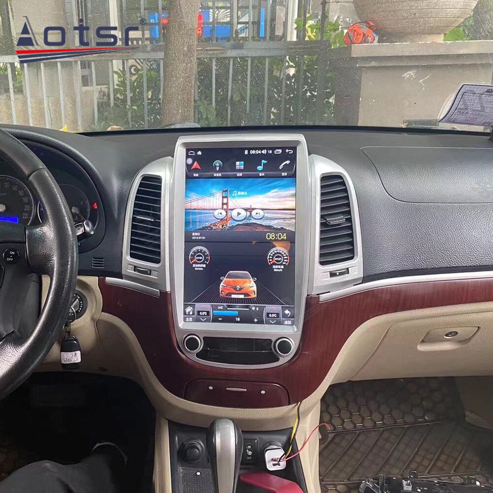 Car Radio Android For Hyundai Santa Fe 2006 2007 2008 - 2012 GPS Navigation Multimedia Tesla Touch Screen 128GB Stereo Carplay-Aotsr official website