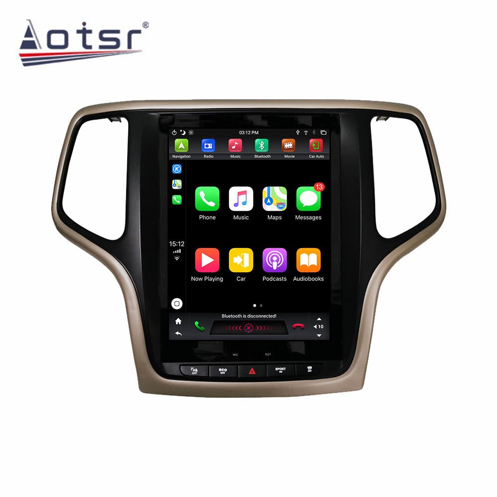 Tesla Style Android 9.0 Touch screen Car Multimedia Player For jeep Grand Cherokee 2014-2018 Audio Radio stereo 2 din head unit-Aotsr official website