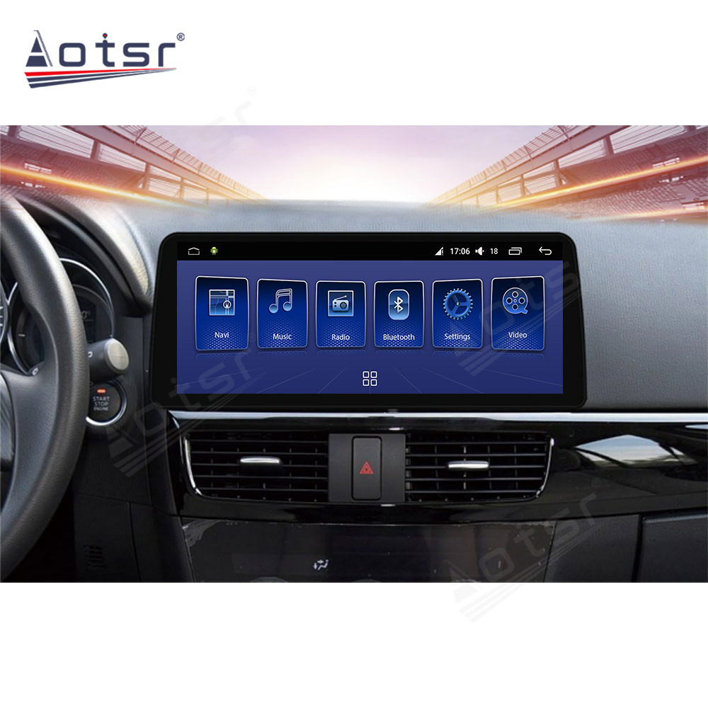 Android 10.0 multimedia player with GPS navigation stereo main unit DSP  6GB + 128GB suitable for Mazda cx-5 13-16 12.3-Aotsr official website