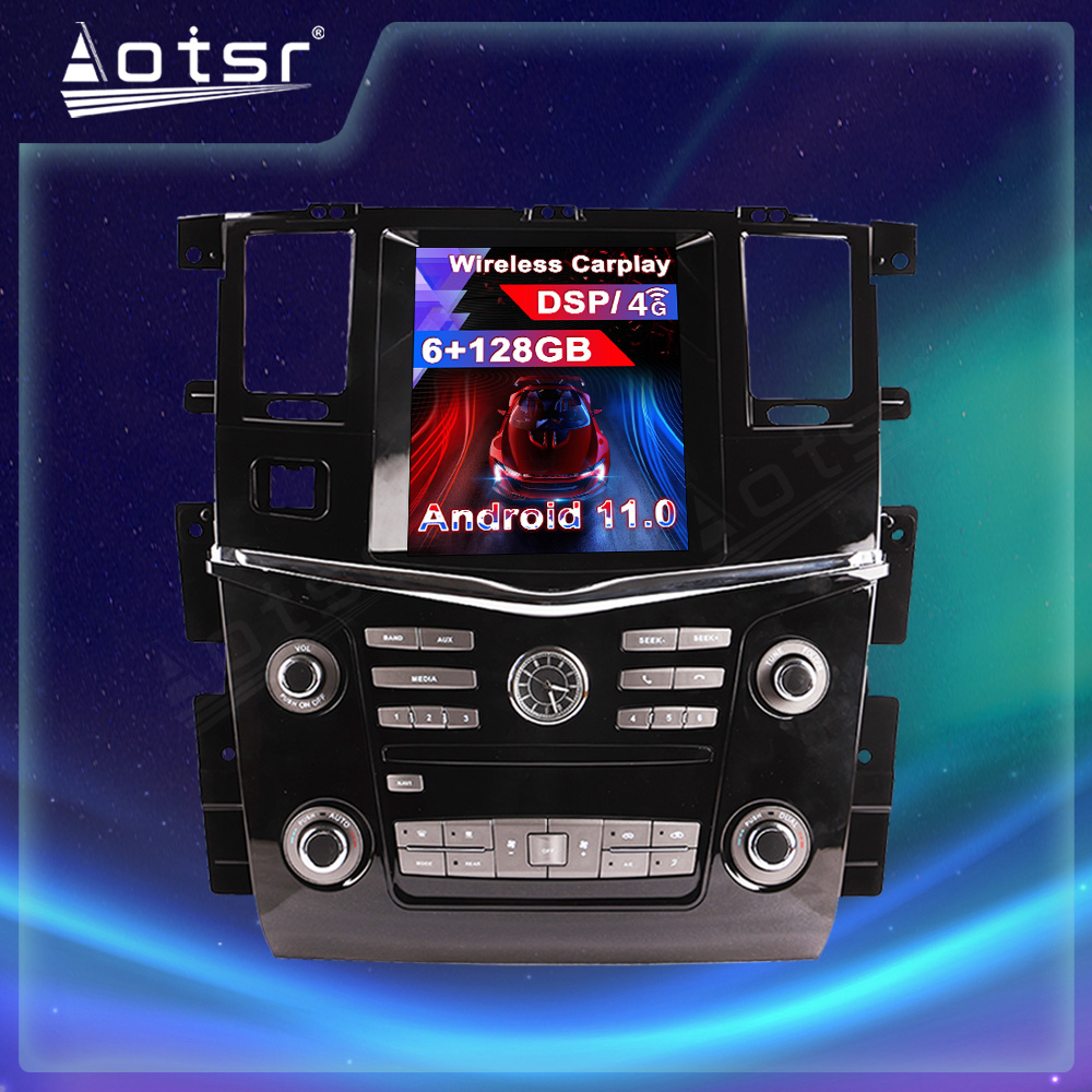 Android 11.0 multimedia player with GPS navigation stereo main unit DSP Carplay 6GB + 128GB suitable for Nissan PATROL-Aotsr official website
