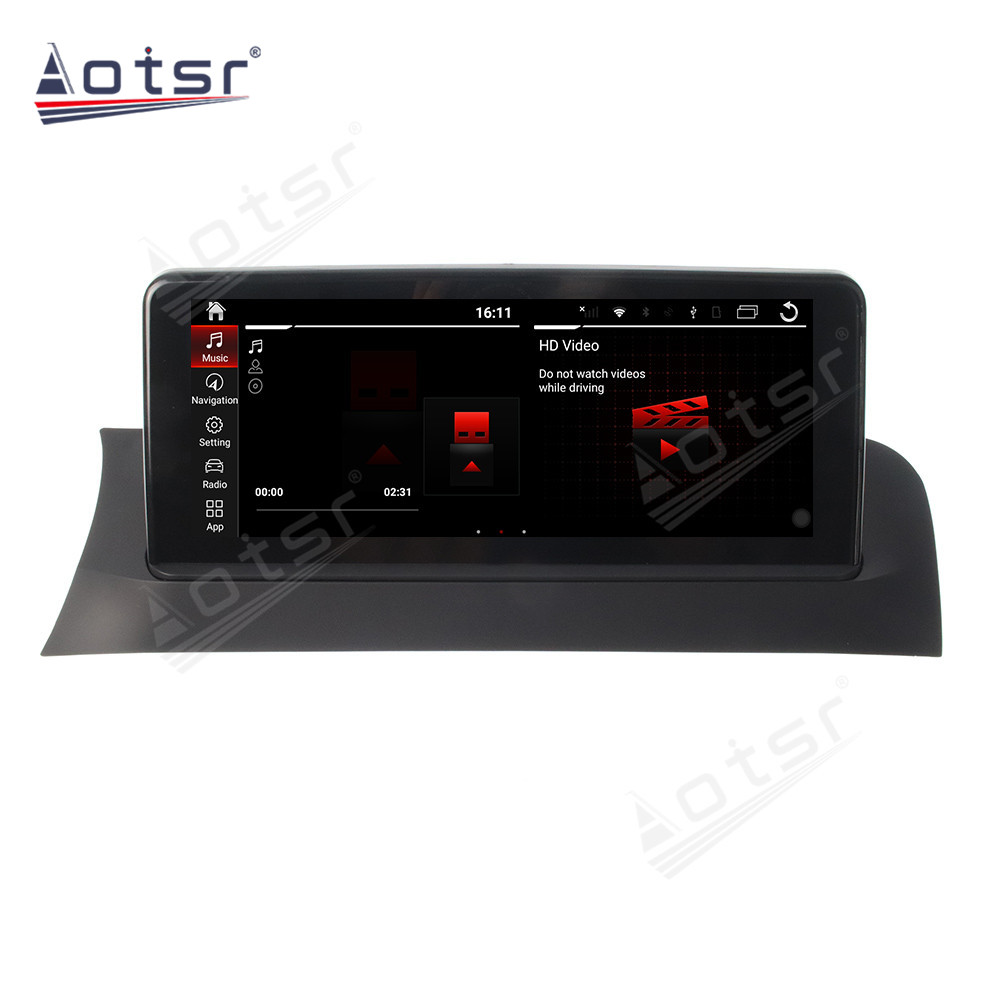 Android 10.0 multimedia player with GPS navigation stereo main unit DSP  8GB + 128GB suitable for BMW11-17 X3 X4-CIL and NBT base-Aotsr official website
