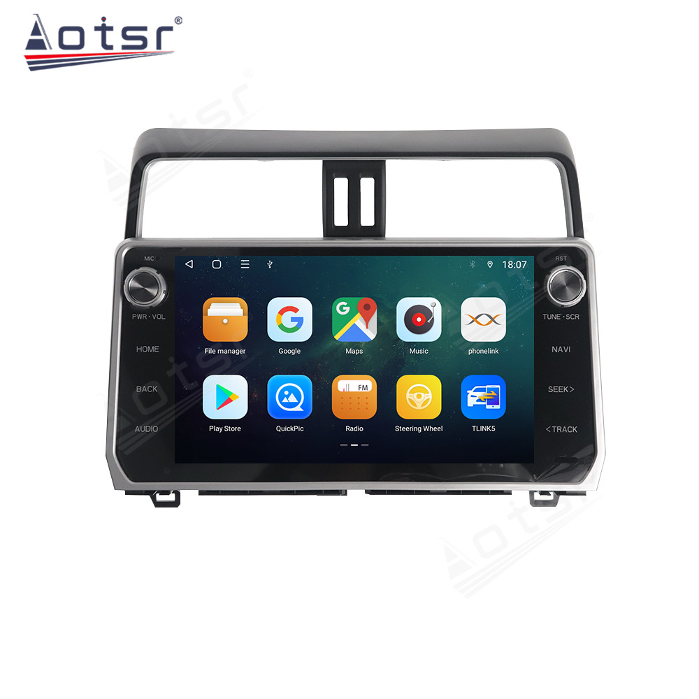 Android 12 Auto For Toyota LAND CRUISER PRADO 2018 Car Radio Multimedia Player GPS Navigation Carplay 4G SIM Head unit