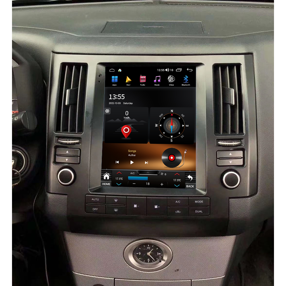 Android 11 128G Tesla Style GPS Navigation For Infiniti FX35 FX45 FX25 FX37 2003 2004 - 2006 Auto Radio Stereo Multimedia Player