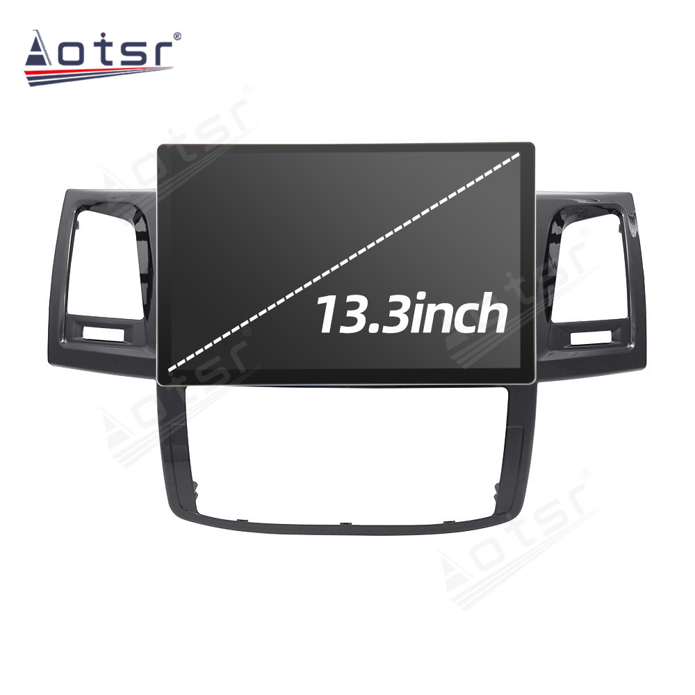 13.3 Inch Android 11 Auto For Toyota Hilux 2005-2014 Car Multimedia Player GPS Navigation Auto Radio Stereo Head Unit 