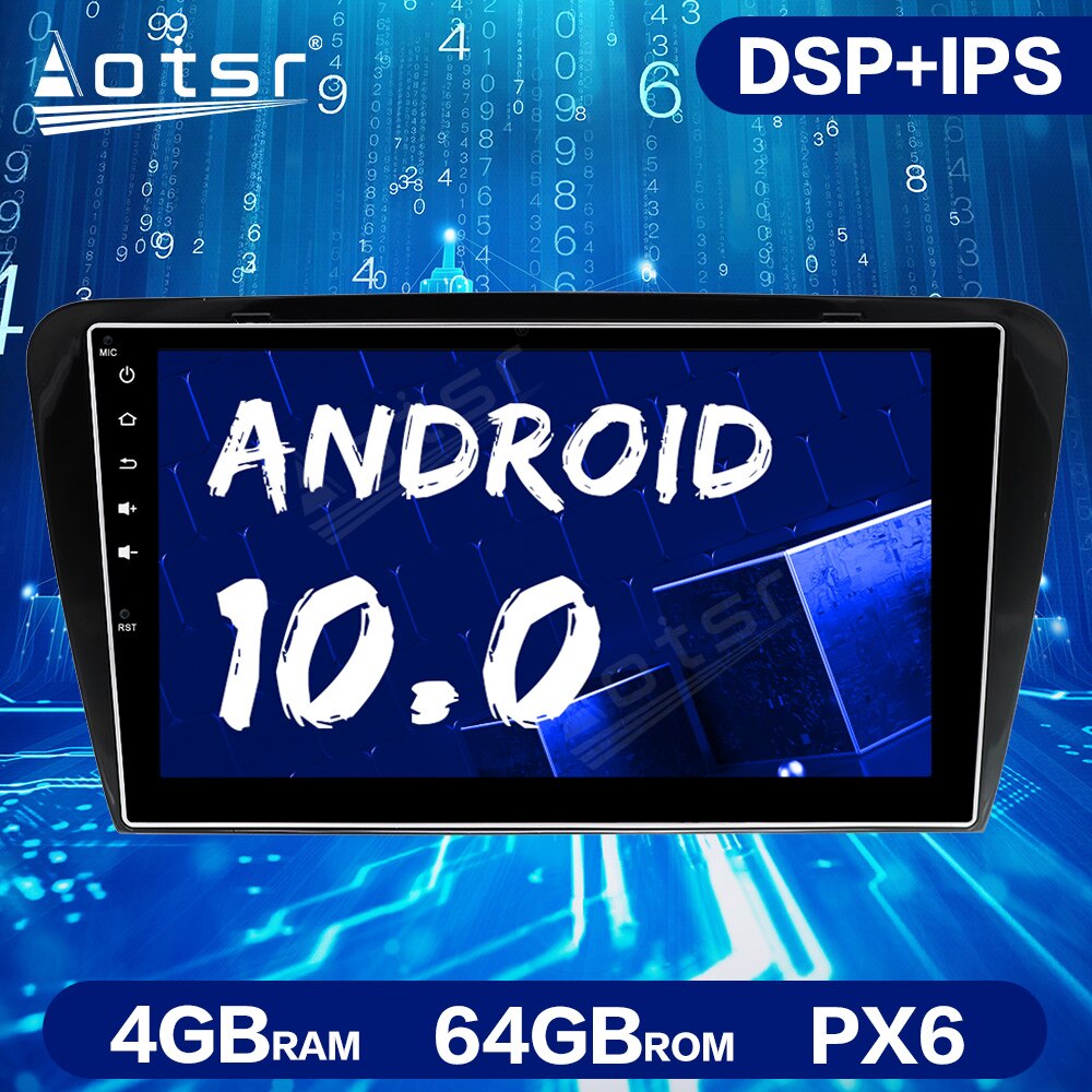 Android 10.0 4GB+64GB Car Radio GPS Navigation Unit For Skoda Octavia A7 2013-2016 Car Multimedia Player Auto Stereo Head Unit-Aotsr official website