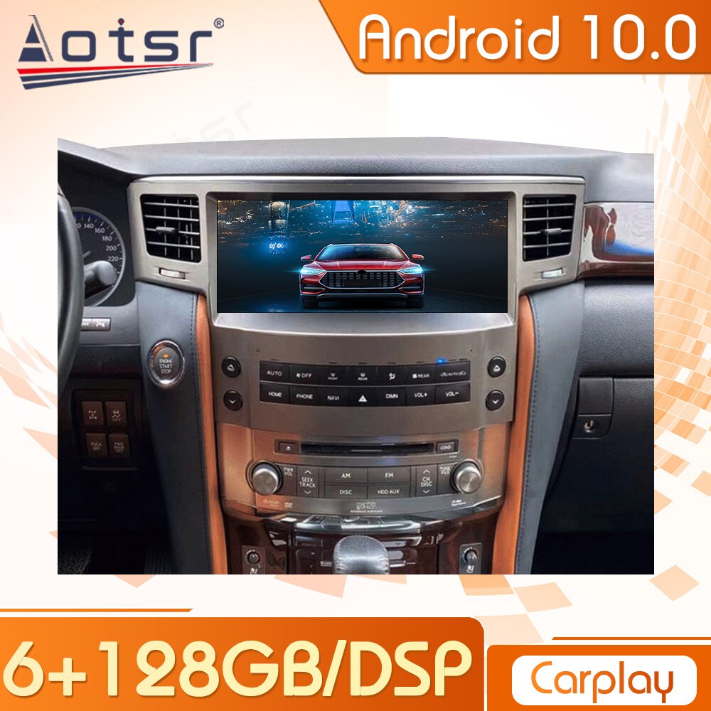 12.3 inch 128G Android Car Multimedia Auto Audio Radio Player Stereo For Lexus LX570 2007 - 2015 GPS Navigation Head Unit 1 Din